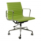 Кресло Eames Ribbed Office Chair EA 117 салатовая кожа Premium EU Version