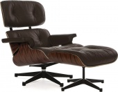 Кресло для отдыха Eames Lounge Chair & Ottoman коричневое /палисандр