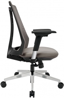 Офисное кресло Air-Chair черный пластик, хром. база
