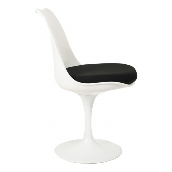 Стул Eero Saarinen Tulip Chair черная подушка