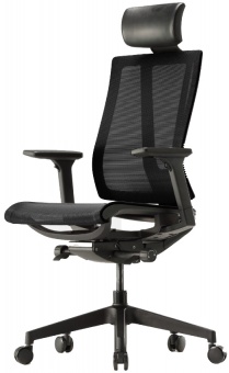Эргономичное офисное кресло Falto G-1 AIR, черный/черный