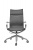 Кресло Mercury HB серая кожа, матовый алюминий