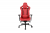 Кресло игровое Anda Seat Dracula, цвет чёрный/красный, размер M (110кг), материал кожа Napa (модель AD12)