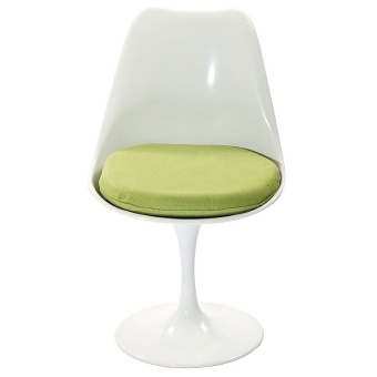 Стул Eero Saarinen Tulip Chair зеленая подушка
