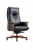 Кресло офисное Norden Vivaldi black / черная кожа / деревянная крестовина