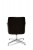 Кресло офисное Norden Бордо CF / темно-коричнева экокожа / алюминевая крестовина