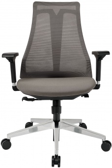 Офисное кресло Air-Chair черный пластик, хром. база