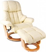 Кожаное кресло реклайнер Relax Lux