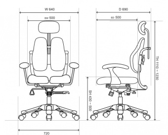 Ортопедическое кресло Hara Chair NIETZSCHE UD NT1