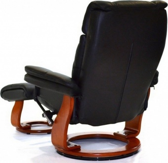 Кожаное кресло реклайнер для дома и офиса Relax Zuel 7582W