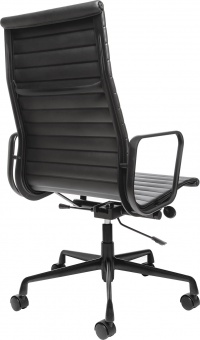 Кресло Eames Ribbed Office Chair EA 119 Total Black Premium EU Version