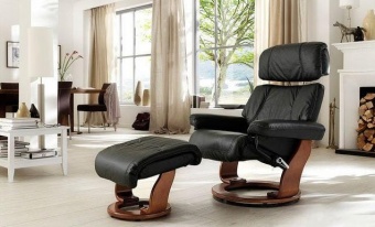 Кресло реклайнер из натуральной кожи Relax Piabora