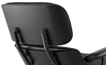 Кресло для отдыха Eames Lounge Chair & Ottoman Total Black Limited Edition