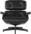 Кресло для отдыха Eames Lounge Chair & Ottoman Total Black Limited Edition