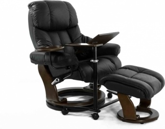 Кожаное кресло реклайнер Relax Lux