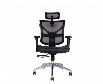 Кресло офисное NORDEN Толедо люкс / черная спинка / черная сидушка
