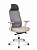 Кресло офисное Norden Como grey beige, серый пластик, бежевая ткань, серая сетка