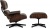 Кресло для отдыха Eames Lounge Chair & Ottoman коричневое /палисандр